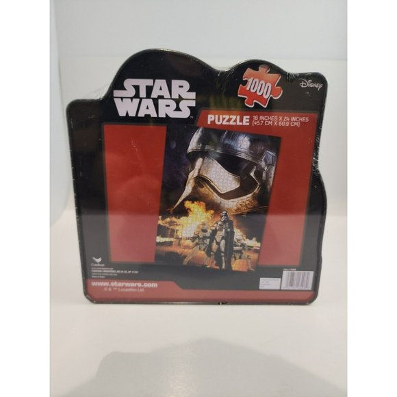 NEW Star Wars The Force Awakens Storm Trooper 1000 piece puzzle IN tin Case NICE - Picture 2 of 3